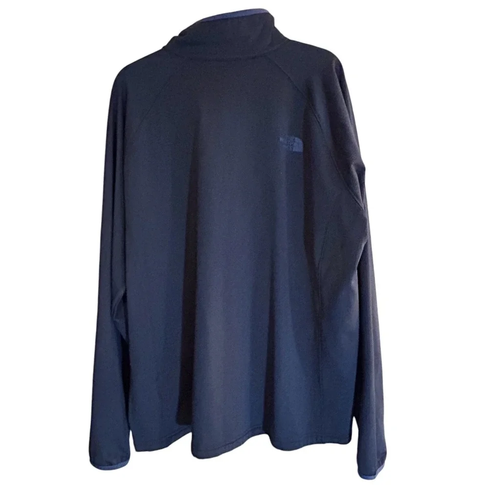 The North Face Jacket Men‎ XL Blue Polartec Thermal Waffle Full Zip